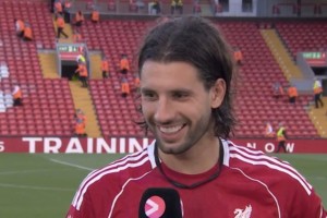 索博谈任意球破门：之前都是阿诺德在踢，现在我终于有机会了